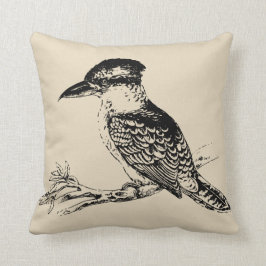 Australian Kookaburra Beige Cushion Kissen