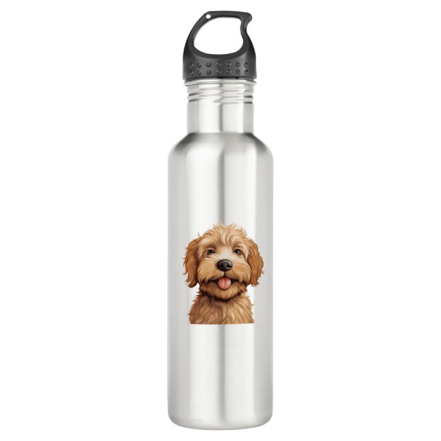 Australian Labradoodle Edelstahlflasche (Vorderseite)