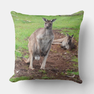 Australian Male Buck Kangaroo Large Throw Cushion. Kissen