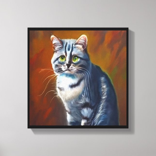 Australian Mist Cat Leinwanddruck (Vorderseite)