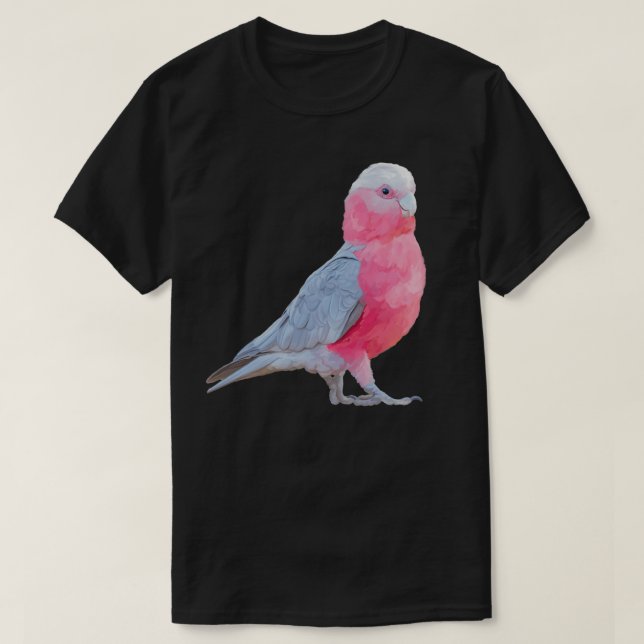 Australian Pink and Grey Galah Strutting his stuff T-Shirt (Design vorne)