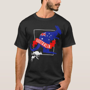 Australian Pride Zoo Animal Gift Australien Kangar T-Shirt