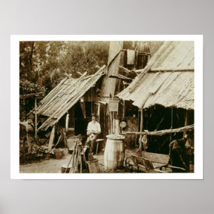 Australian prospector, c.1880s (sepia photo) poster