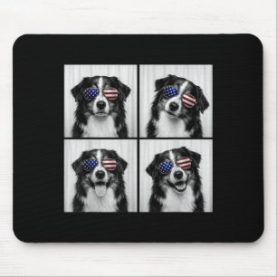 Australian Shepherd 4. Juli Amerikanische Flagge H Mousepad