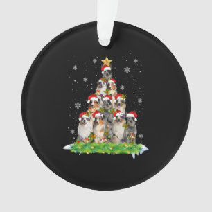 Australian Shepherd Aussie Christmas Ornament Tree