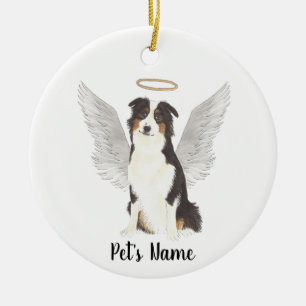 Australian Shepherd Aussie Sympathie Gedenken  Keramik Ornament