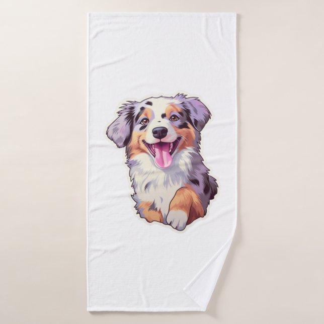 Australian Shepherd Badehandtuch (Badehandtuch)