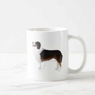 Australian Shepherd Basic Breed Silhouette Kaffeetasse