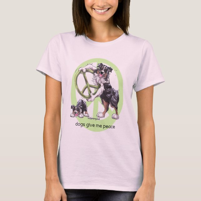 Australian Shepherd Black Tri T-Shirt (Vorderseite)