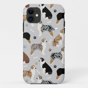 Australian Shepherd Bones and Paws Case-Mate iPhon Case-Mate iPhone Hülle