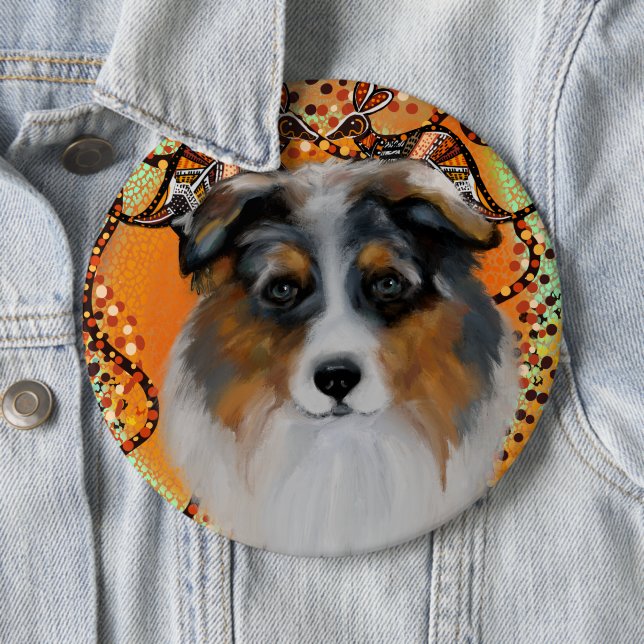 AUSTRALIAN SHEPHERD BUTTON (Beispiel)