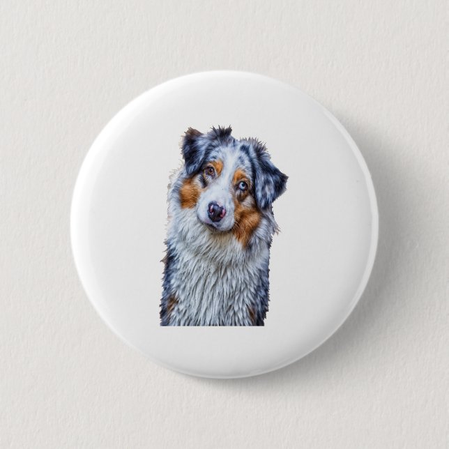 Australian Shepherd Button (Vorderseite)