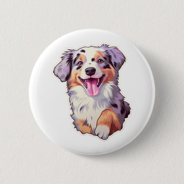 Australian Shepherd Button (Vorderseite)