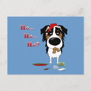 Australian Shepherd Christmas Feiertagspostkarte