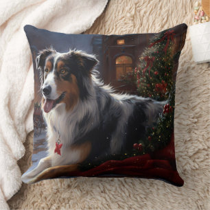 Australian Shepherd Christmas Festive Season Kissen