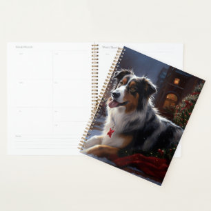 Australian Shepherd Christmas Festive Season Planer
