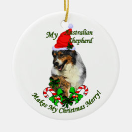Australian Shepherd Christmas Gifts Ornament