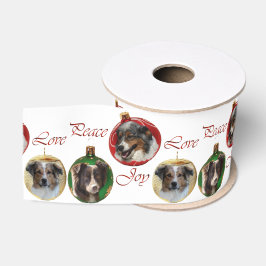Australian Shepherd Christmas Merry Ripsband