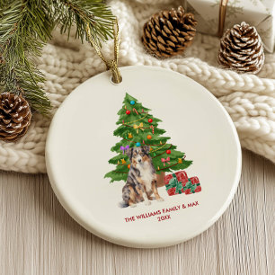 Australian Shepherd Christmas Ornament
