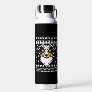 Australian Shepherd Christmas Shirt Trinkflasche