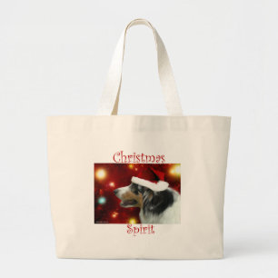 Australian Shepherd Christmas Spirit Jumbo Stoffbeutel