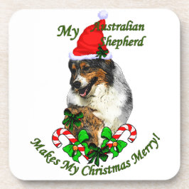 Australian Shepherd Christmas Untersetzer