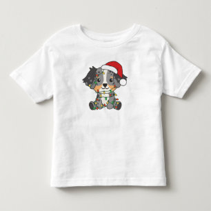 Australian Shepherd Christmas Winter Animals Kleinkind T-shirt