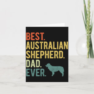 Australian Shepherd Dad Hund Vater Vatertag Herren Karte