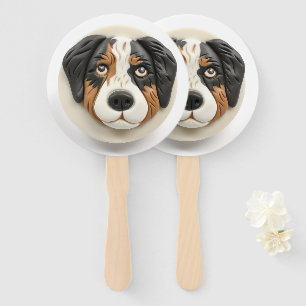 Australian Shepherd Dog 3D Inspiriert Fächer