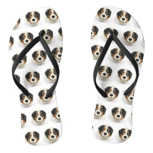 Australian Shepherd Dog 3D Inspiriert Flip Flops