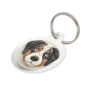 Australian Shepherd Dog 3D Inspiriert Haustiermarke
