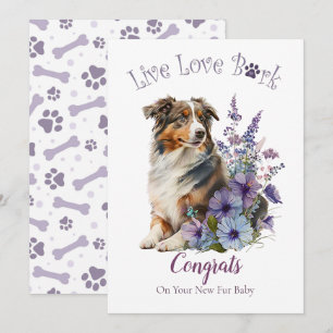 Australian Shepherd Dog Adoption, Gotcha Day Karte