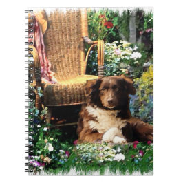 Australian Shepherd Dog Art Notizblock