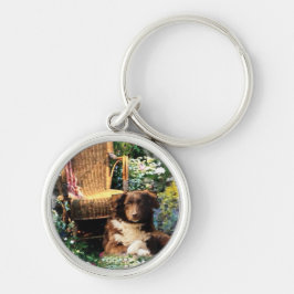 Australian Shepherd Dog Art Schlüsselanhänger