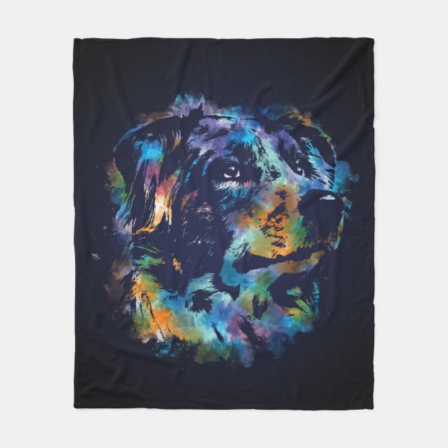 Australian Shepherd dog - Aussie Fleecedecke (Vorderseite)