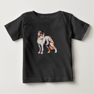 Australian Shepherd Dog Baby T-shirt