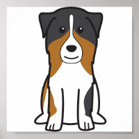 Australian Shepherd Dog Cartoon