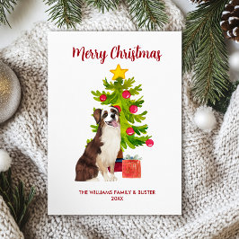 Australian Shepherd Dog Christmas Feiertagskarte