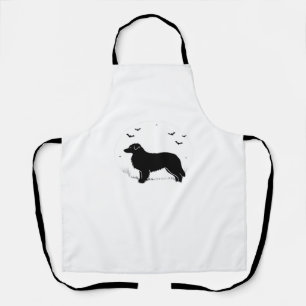 Australian Shepherd Dog - Halloween Moon Silhouett Schürze