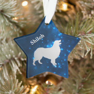 Australian Shepherd Dog Star Personalisiert Orname Ornament