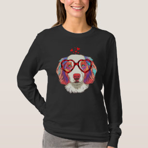Australian Shepherd Dog Sunglasses Rote Karierte L T-Shirt