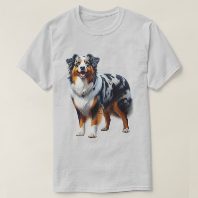 Australian Shepherd Dog T-Shirt (Design vorne)
