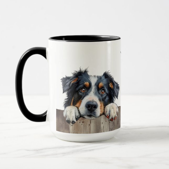 Australian Shepherd Dog Tasse (Links)