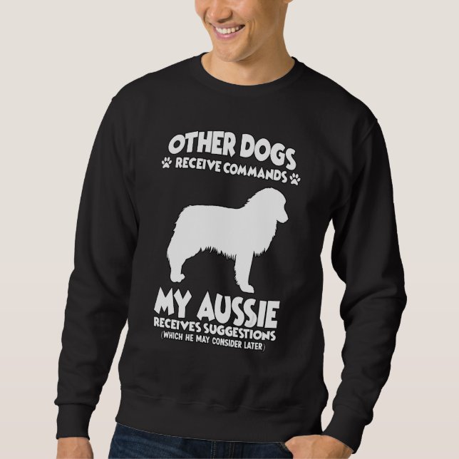 Australian Shepherd Dog Training Dogs Sweatshirt (Vorderseite)
