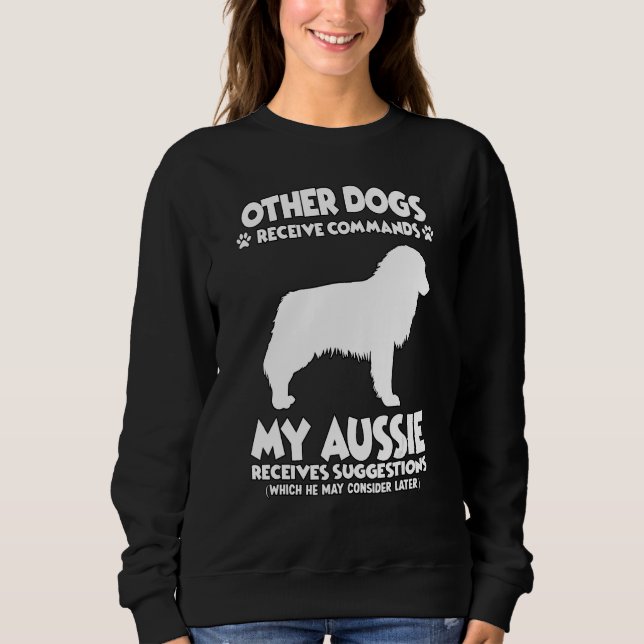 Australian Shepherd Dog Training Dogs Sweatshirt (Vorderseite)