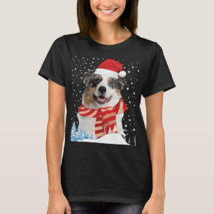 Australian Shepherd Dog Ugly Christmas Sweater Fun T-Shirt