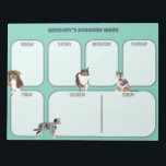 Australian Shepherd Dogs Weekly Planner Notizblock<br><div class="desc">Bleibe in Stil mit der Hilfe dieser niedlichen Hunde und dieses Planerpolster organisiert. Jede Seite hat Blanken für Sie, jeden Tag der Woche mit realistischen Stil Illustrationen von Australian Shepherd zu organisieren, um etwas Spaß zu Ihrer Woche hinzuzufügen. Die Überschrift oben ist bereit, mit Ihrem eigenen Text personalisiert zu sein....</div>