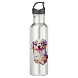 Australian Shepherd Edelstahlflasche