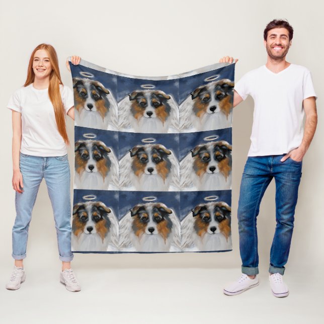 Australian Shepherd Fleecedecke (Beispiel)
