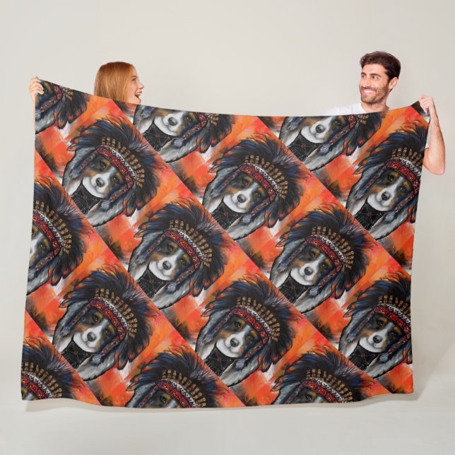 AUSTRALIAN SHEPHERD FLEECEDECKE (Beispiel)